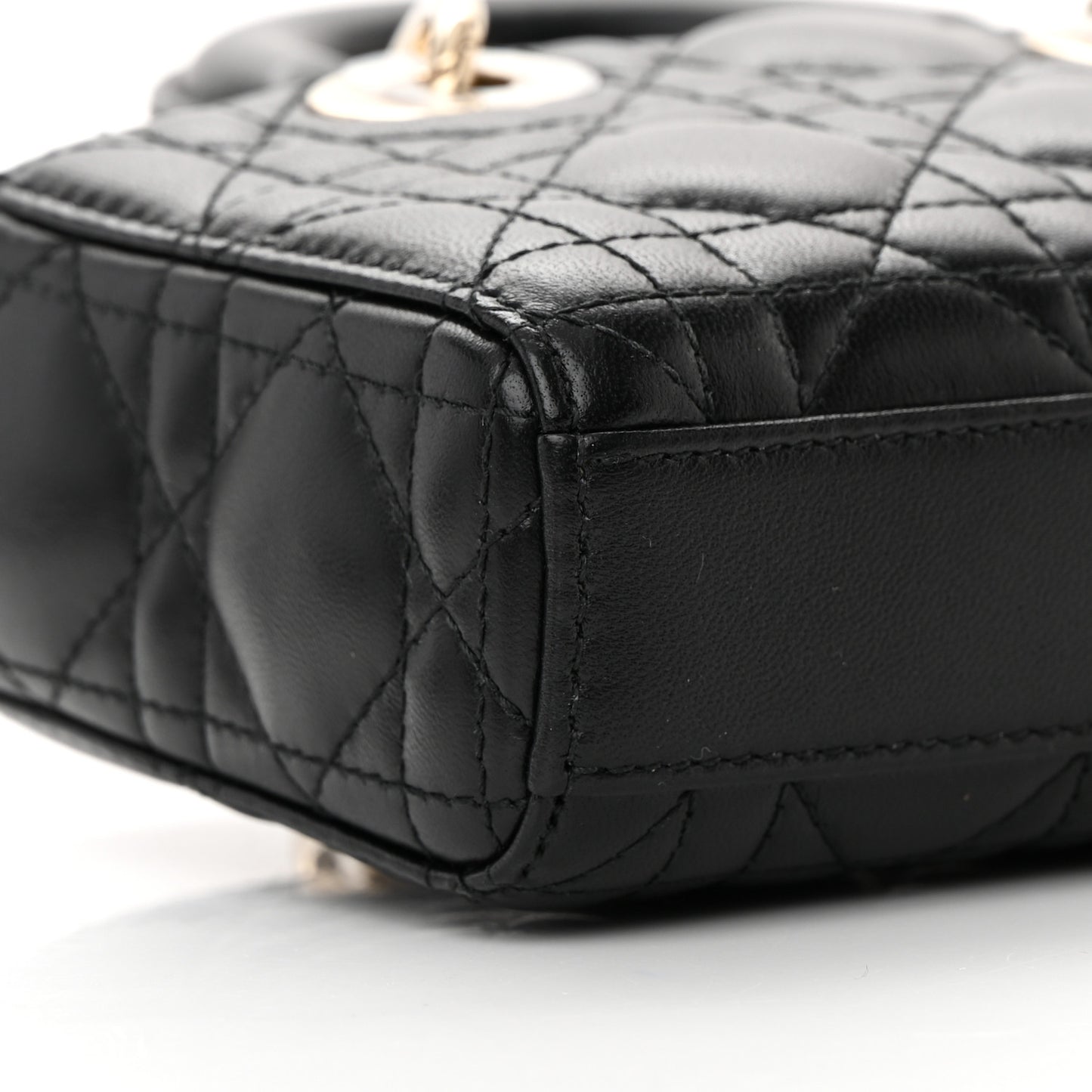 Lambskin Cannage Micro Lady D-Joy Black