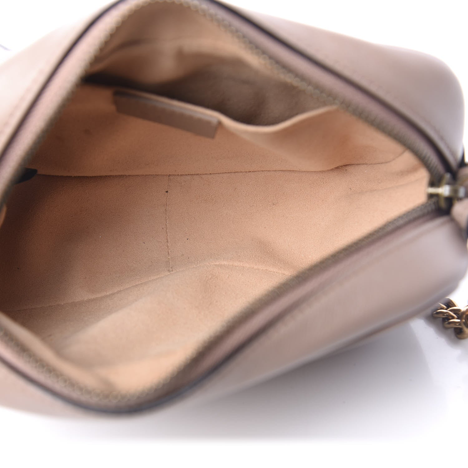 Gucci Calfskin Matelasse Mini GG Marmont Chain Shoulder Bag Porcelain Rose 5 of 12
