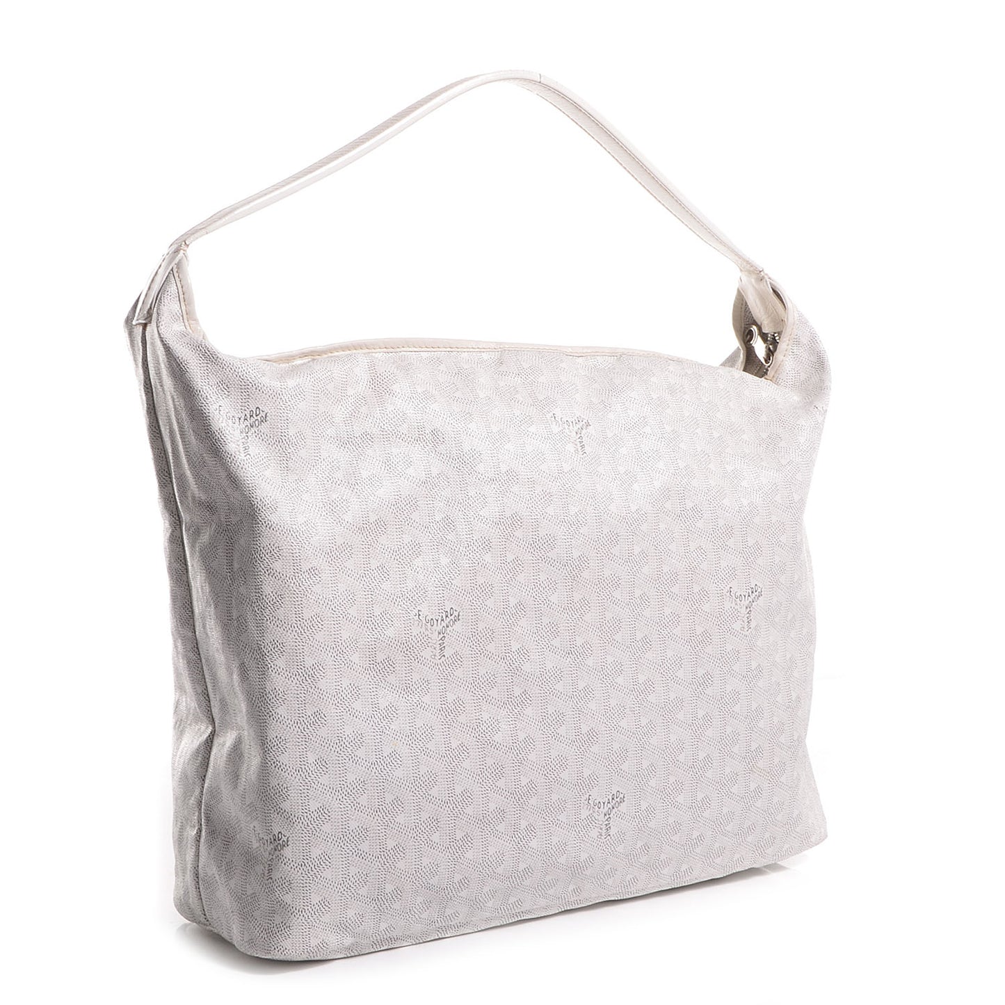 Goyardine Fidji Zip Hobo White