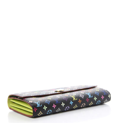 Louis Vuitton Monogram Multicolor Sarah Wallet Black Pistache 4 of 6