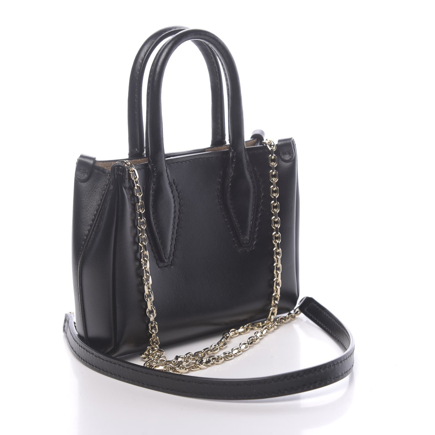 Lanvin Smooth Calfskin Micro Journee Black 3 of 9