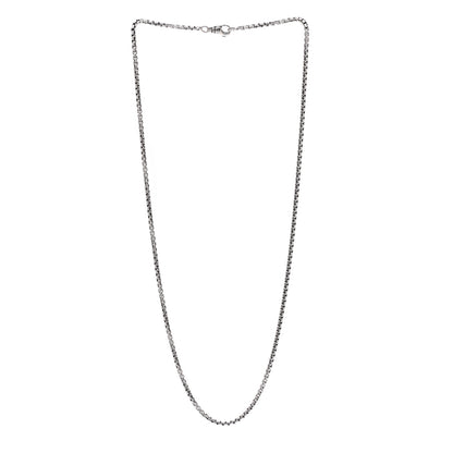 David Yurman Sterling Silver 2.7mm Small Box Chain Necklace 22" 3 of 5