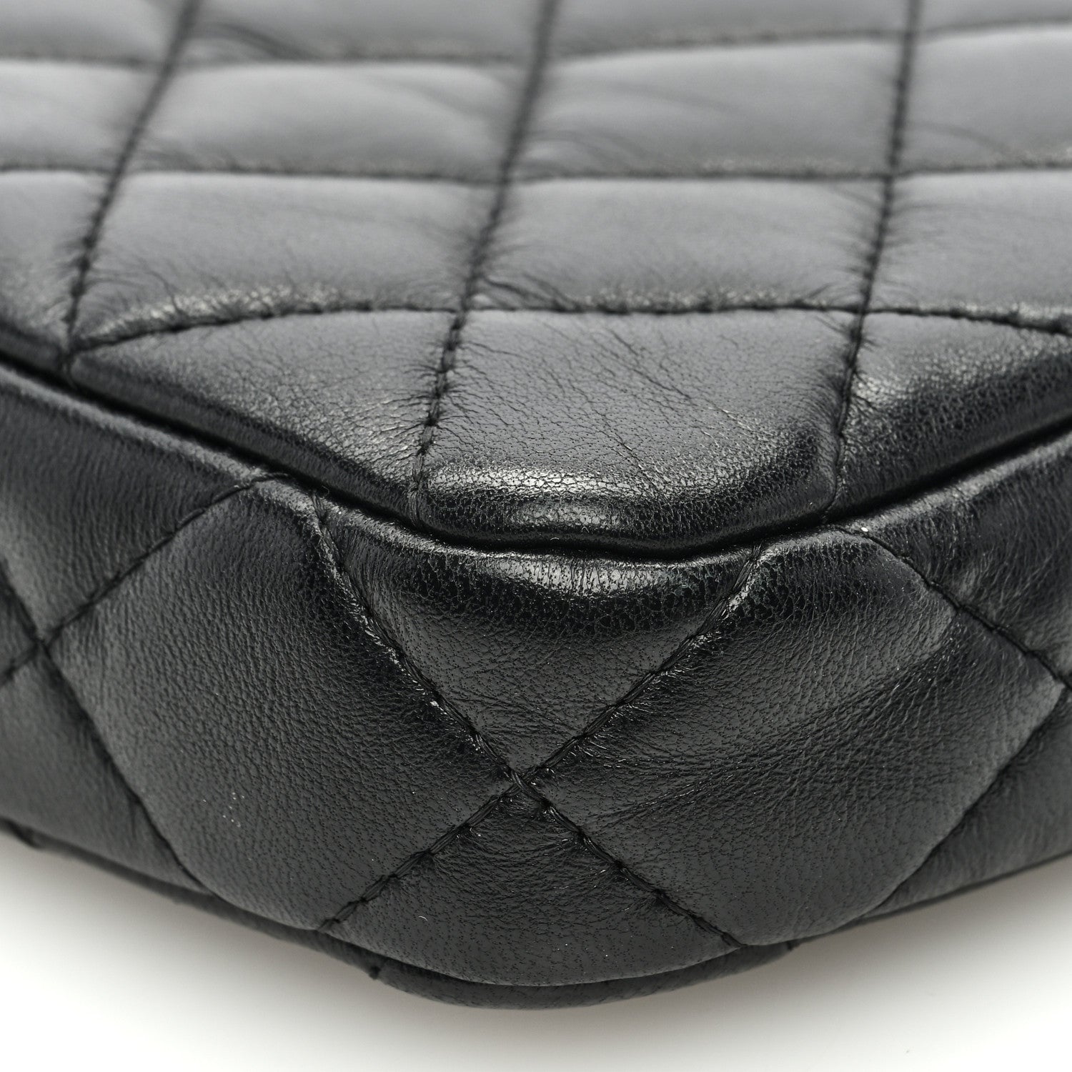 Chanel Lambskin Quilted Small Clutch With Chain Black 10 of 10