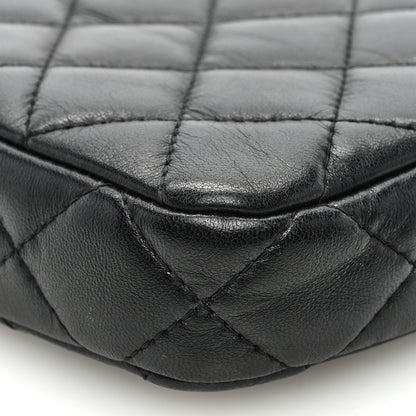 Chanel Lambskin Quilted Small Clutch With Chain Black 10 of 10