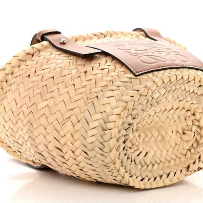 Loewe Raffia Small Basket Tote Bag Natural Tan 9 of 10
