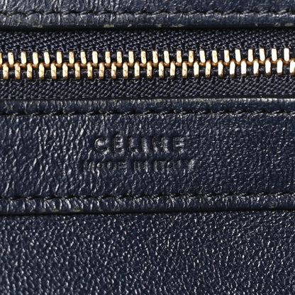 Celine Crocodile Embossed Nubuck Small Belt Cabas Phantom Navy Blue 6 of 11