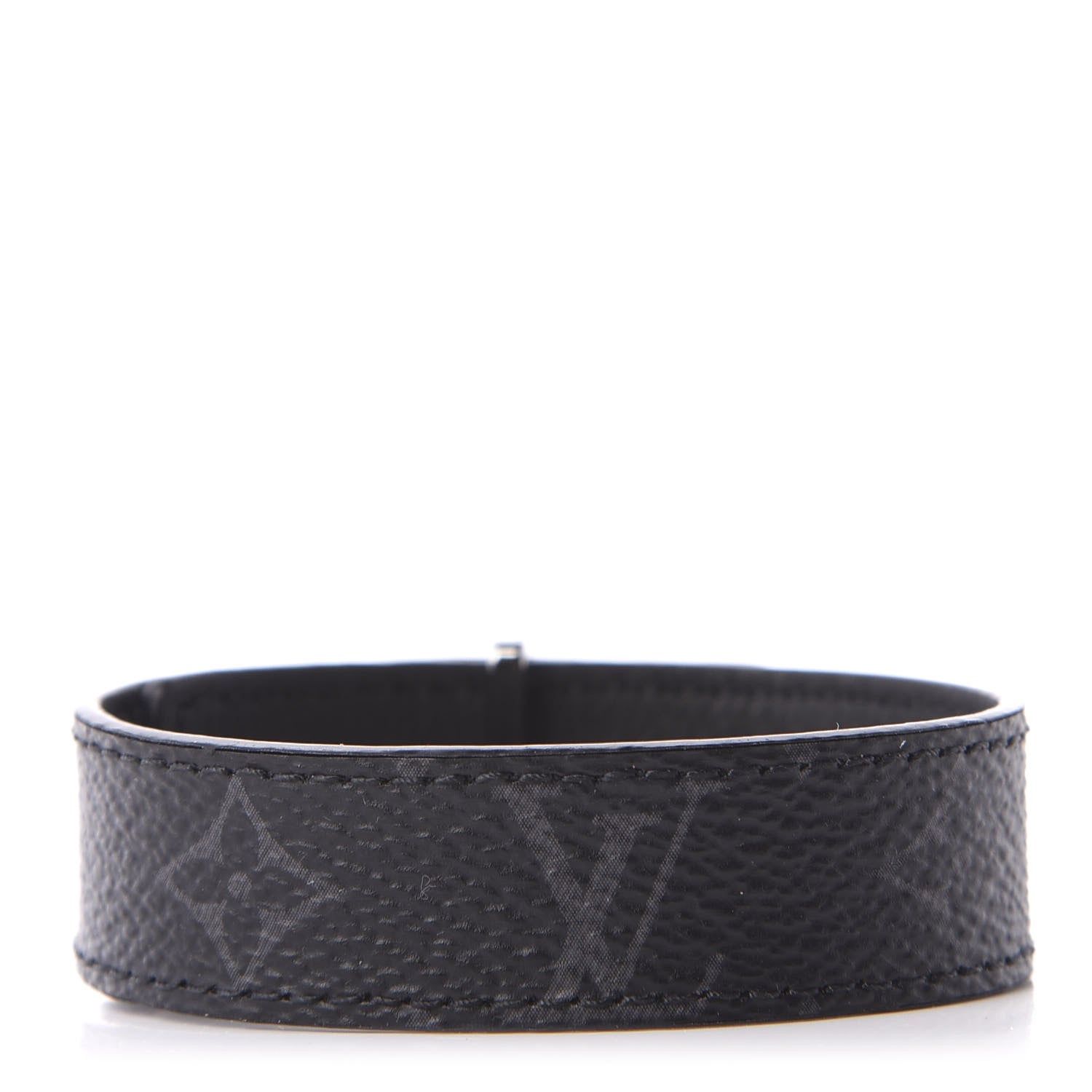 Louis Vuitton Monogram Eclipse LV Slim Bracelet 19 3 of 6