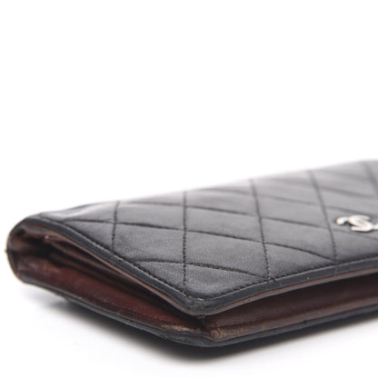 Chanel Lambskin Quilted Yen Wallet Black 9 of 16