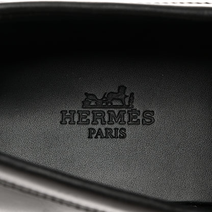 Hermes Calfskin Womens Hot Loafer 36 Black 6 of 7