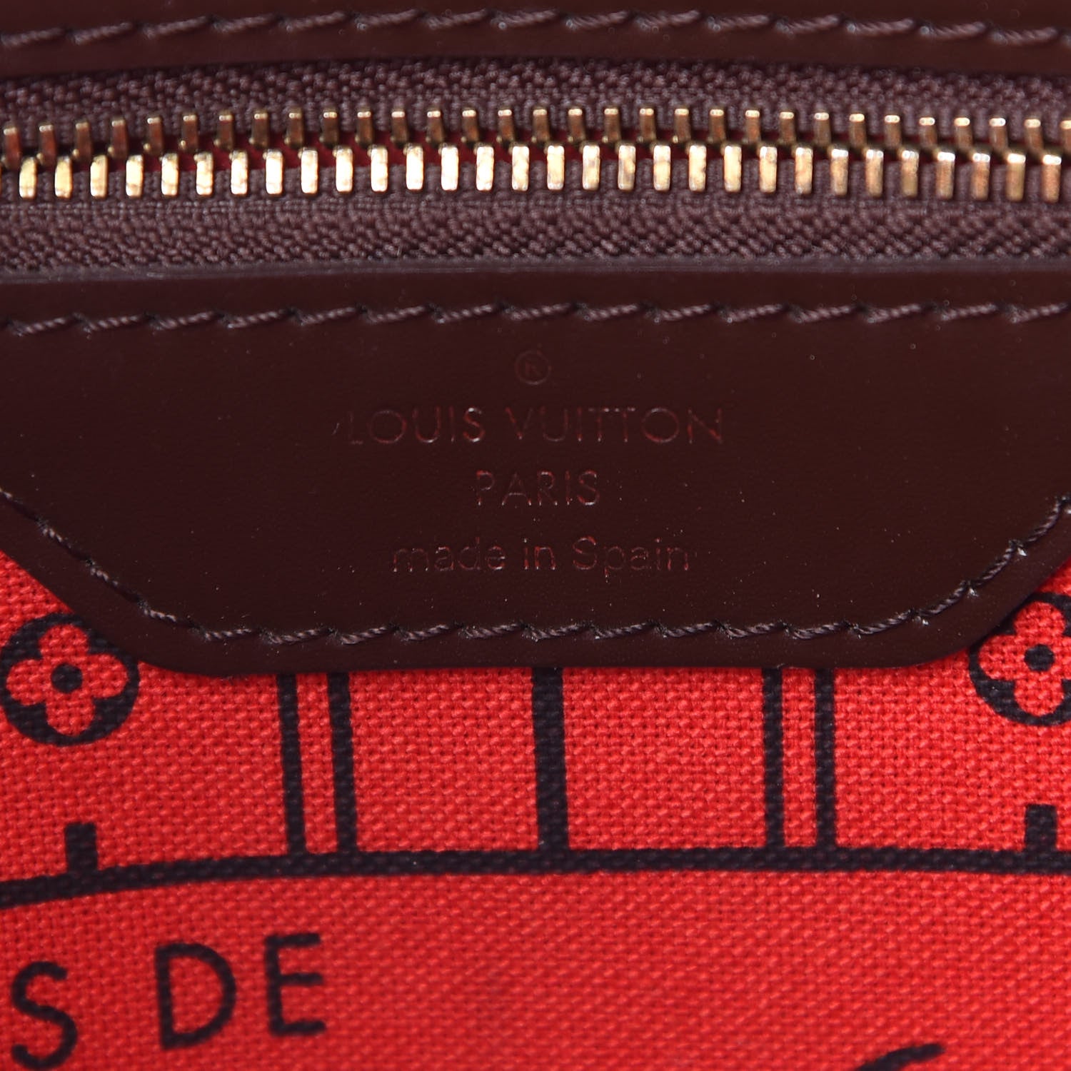 Louis Vuitton Damier Ebene Neverfull MM 8 of 9