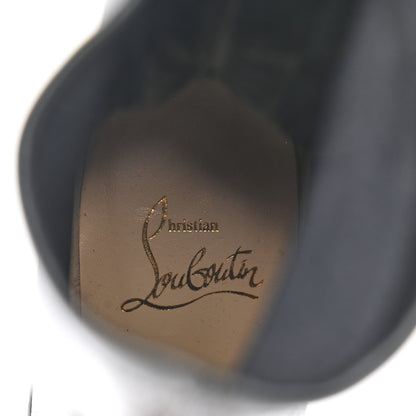 Christian Louboutin Patent Nappa Shine Bootnik 85 Boots 36.5 Black Silver 7 of 8
