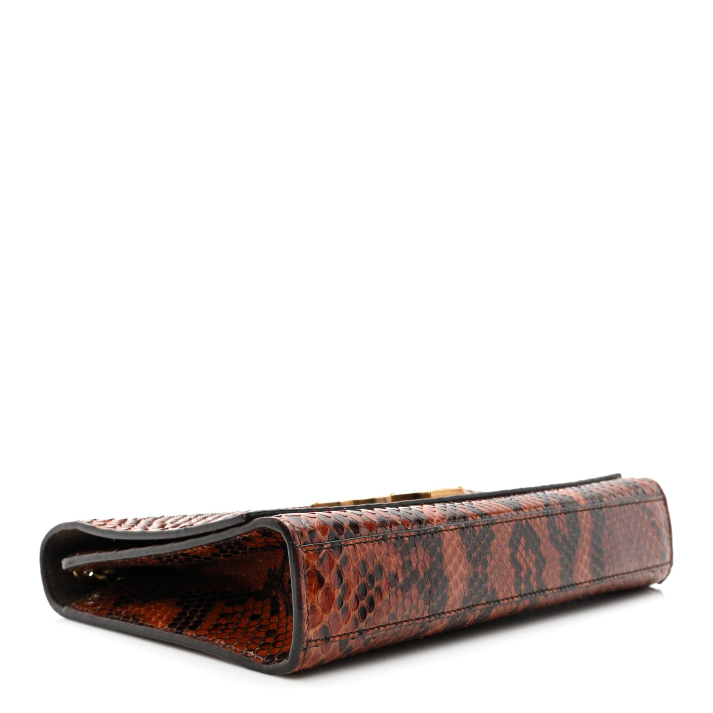 Snakeskin Medium Classic Monogram Kate Satchel Multicolor