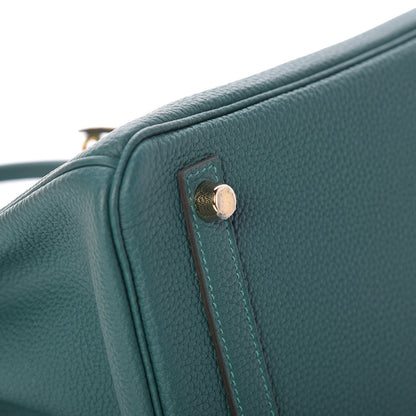 Hermes Togo Birkin 25 Malachite 12 of 38