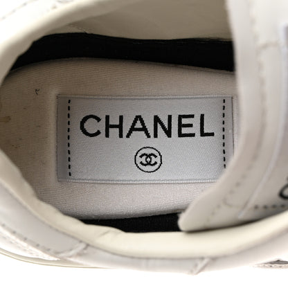 Chanel Calfskin CC Womens Sneakers 36.5 White 6 of 9
