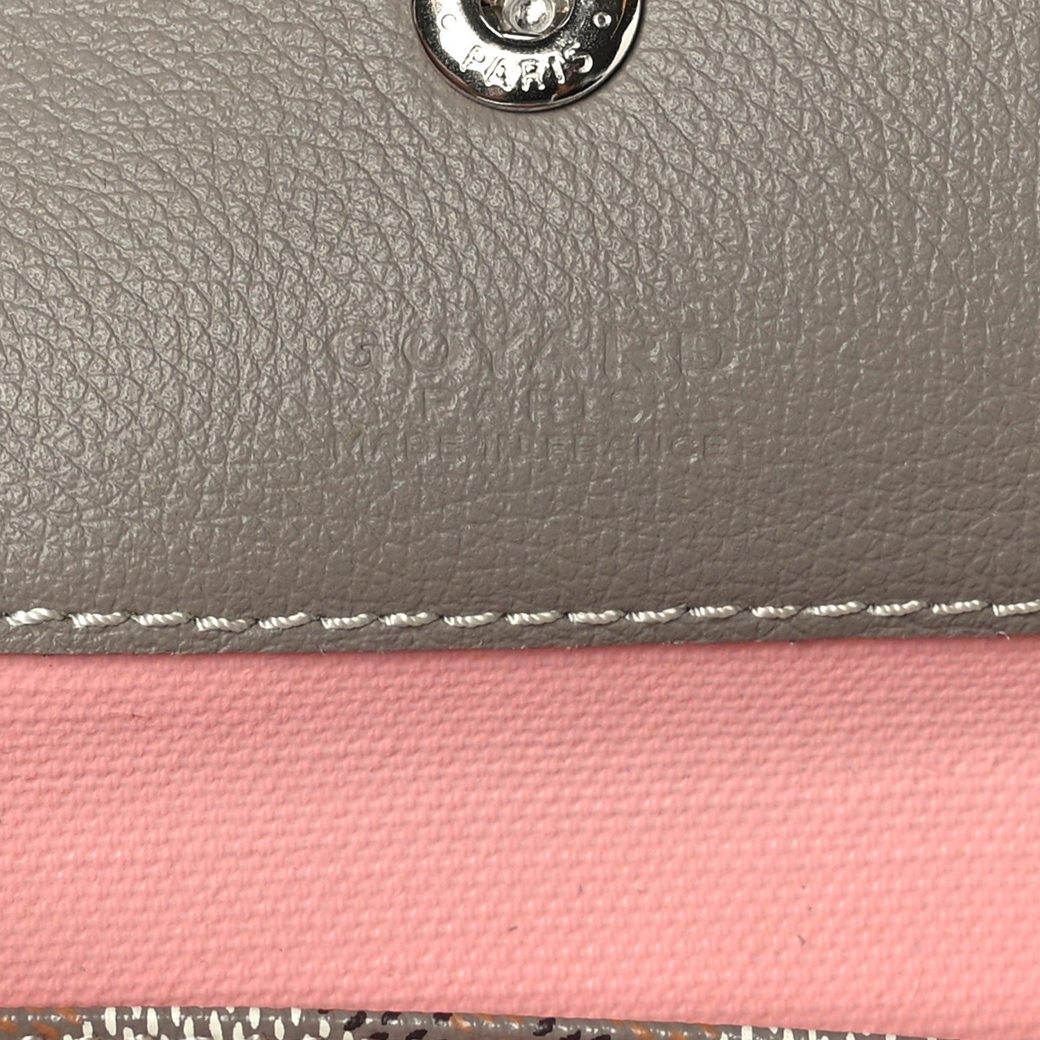 Goyard Goyardine Saint Louis Claire Voie PM Grege Powder Pink 9 of 11
