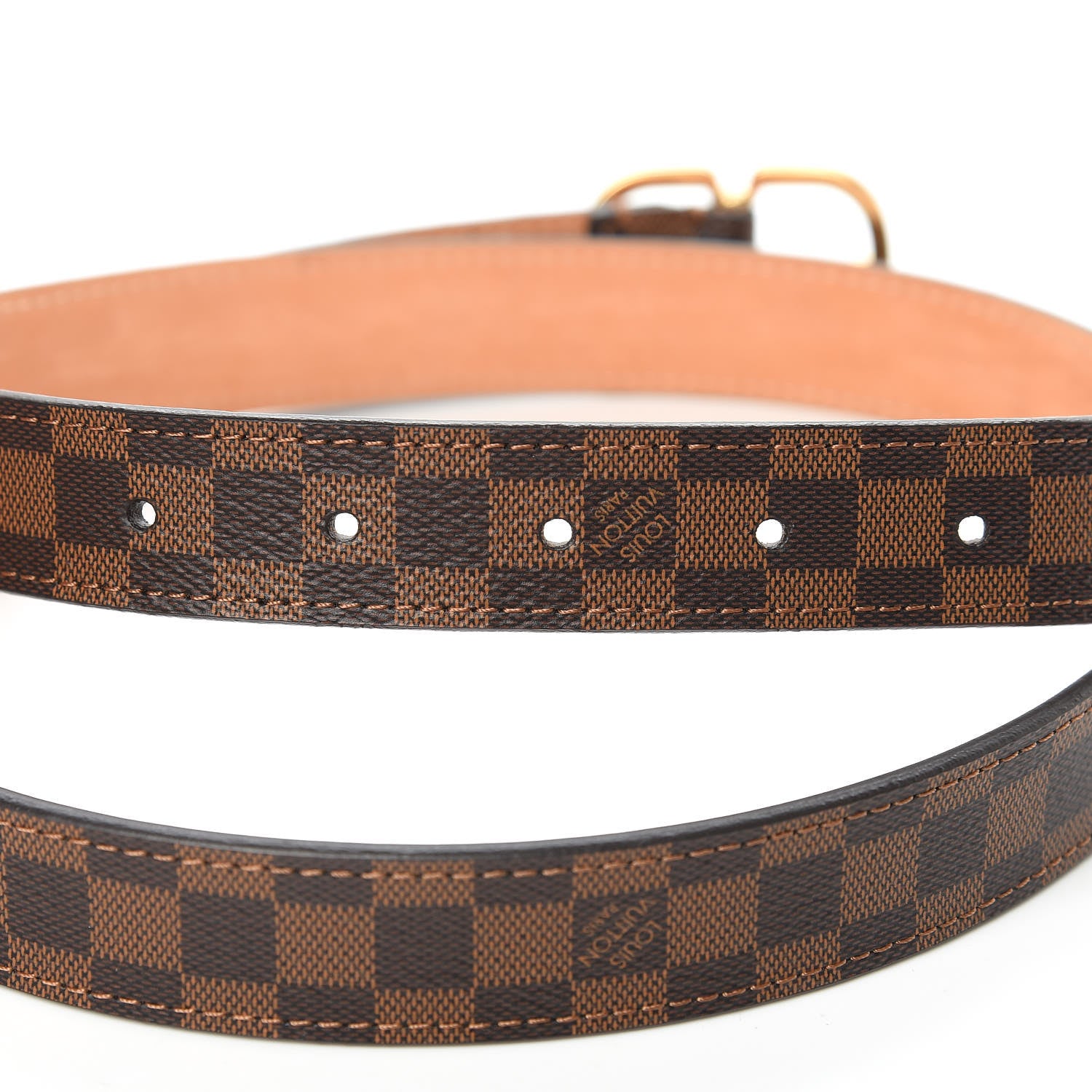 Louis Vuitton Damier Ebene Mini 25mm Belt 90 36 5 of 8