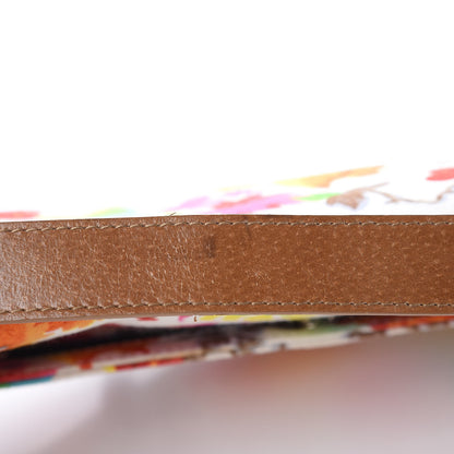 Christian Dior Canvas Floral Saddle Bag 10 of 10