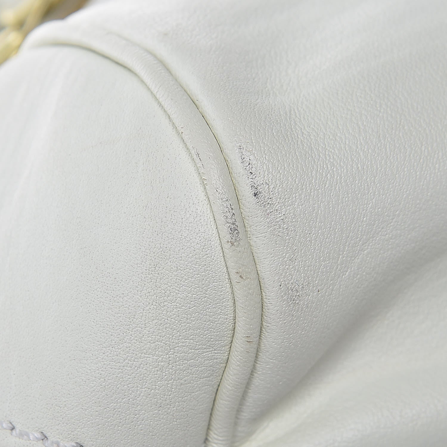Jimmy Choo Calfskin Suede Malena Satchel White 12 of 13