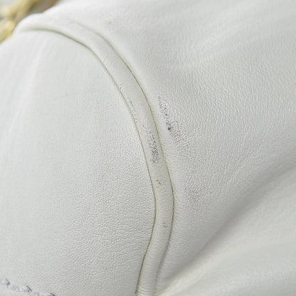 Jimmy Choo Calfskin Suede Malena Satchel White 12 of 13
