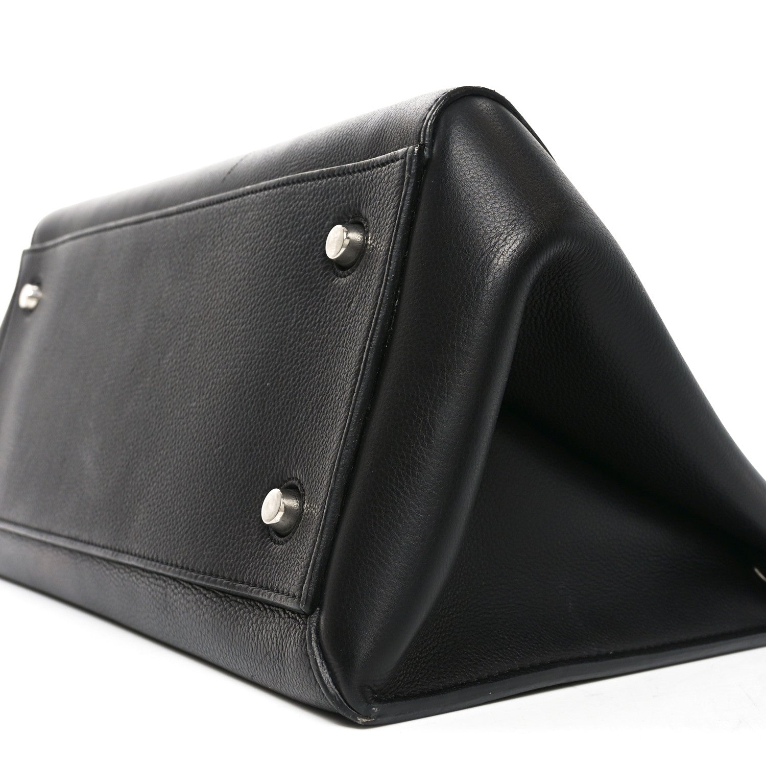 Celine Grained Calfskin Edge Shoulder Bag Black 10 of 10