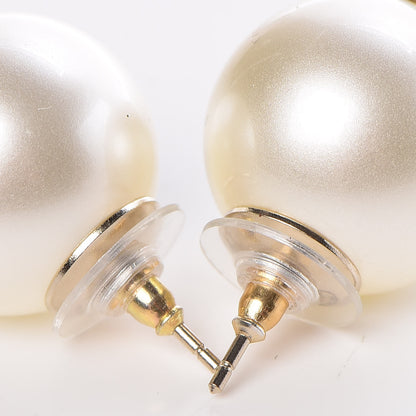Chanel Pearl CC Large Earrings Gold 3 of 6