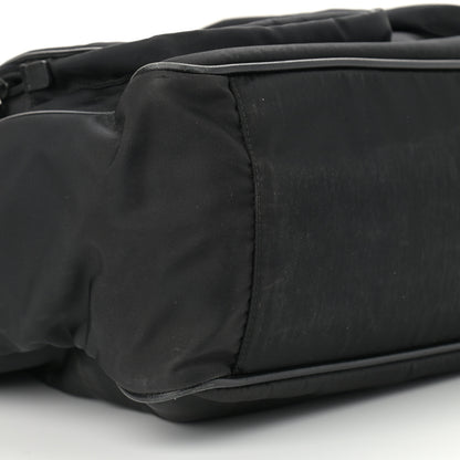 Prada Nylon Saffiano Front Pocket Tote Black 10 of 14
