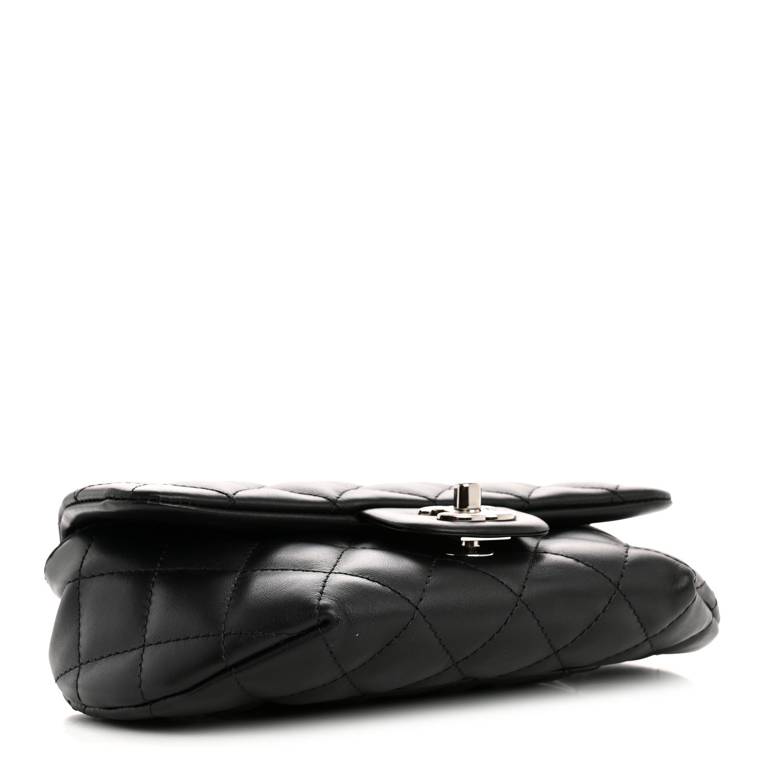Chanel Calfskin Quilted CC Uniform Flap Belt Bag Black 4 of 10