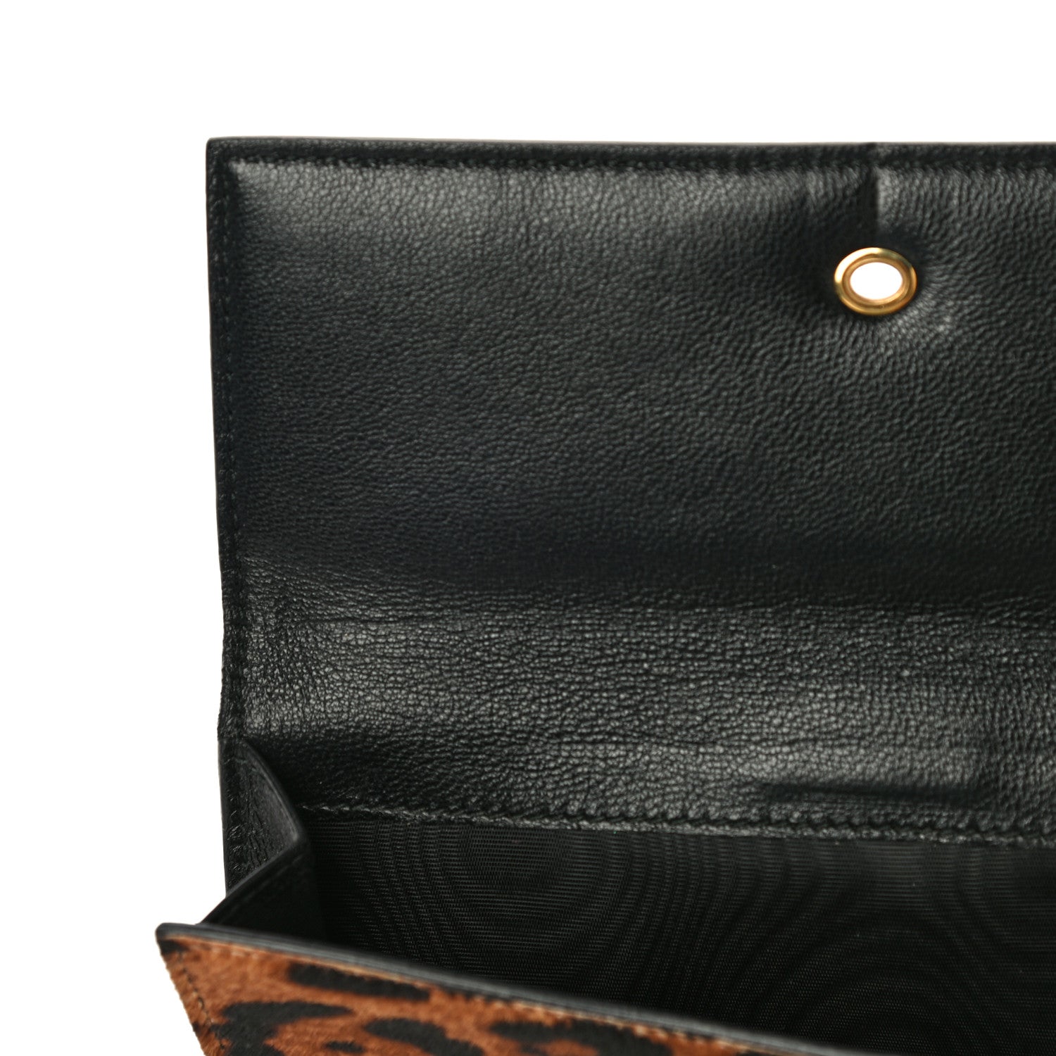 Alexander McQueen Calf Hair Leopard Print Skull Continental Wallet 13 of 20