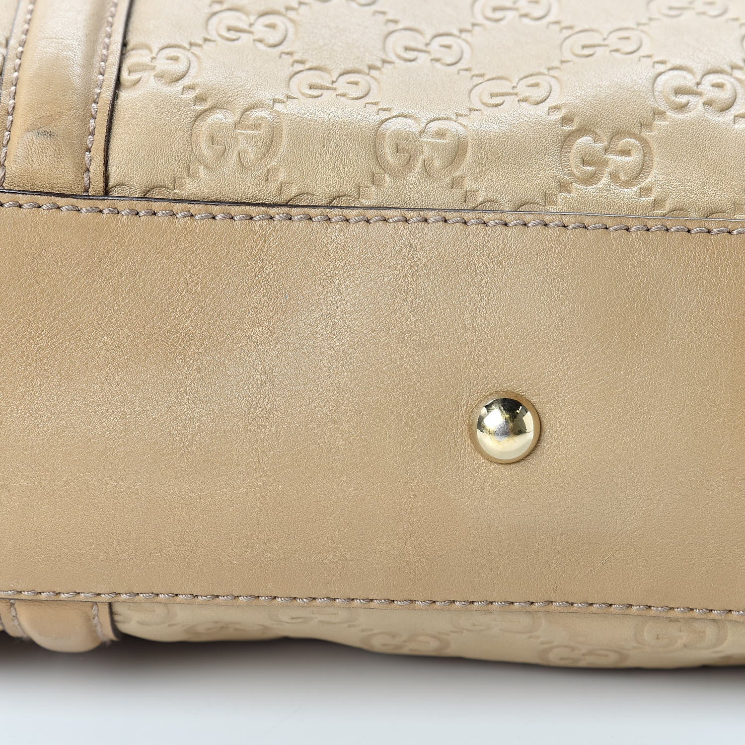 Gucci Guccissima Small Britt Boston Beige 14 of 19