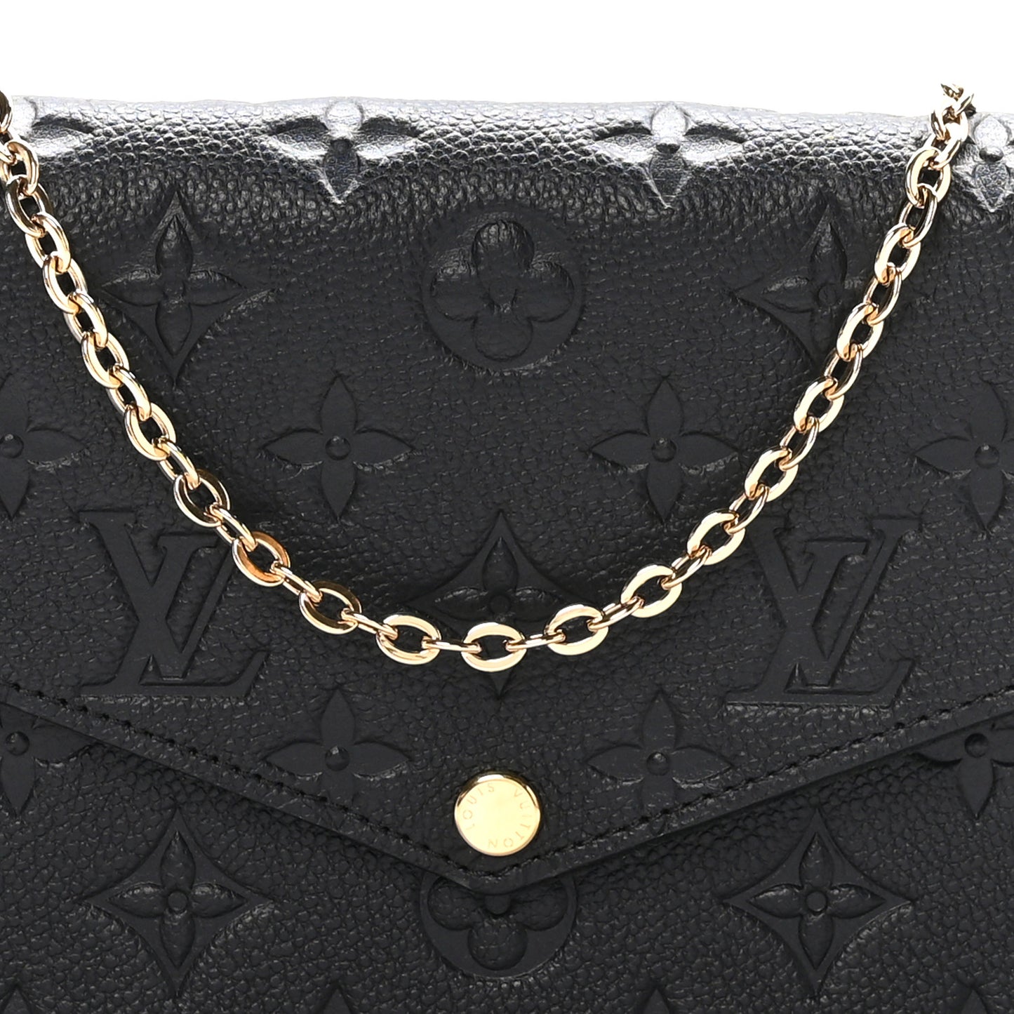 Empreinte Pochette Felicie Chain Wallet Black