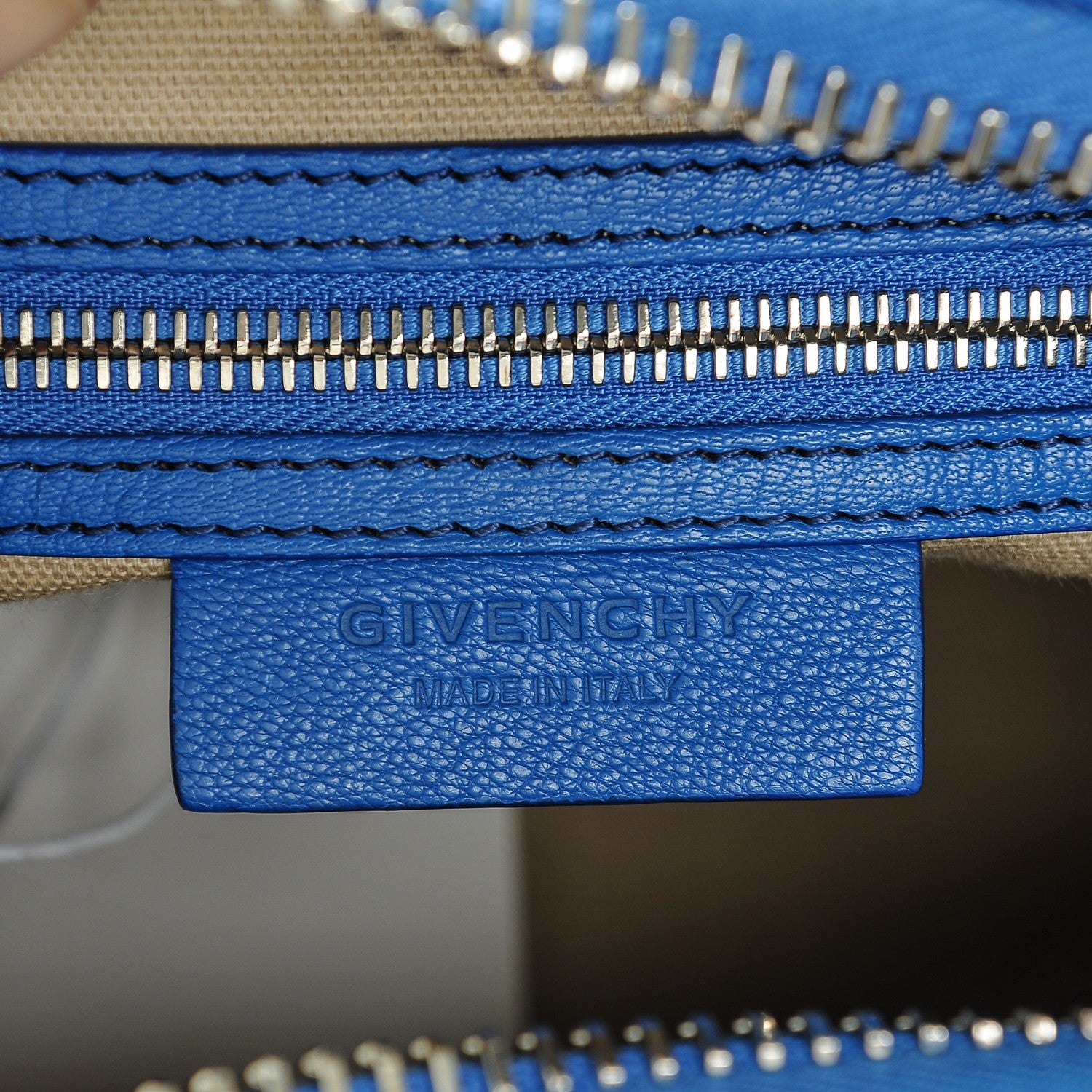 Givenchy Sugar Goatskin Mini Antigona Indigo Blue 6 of 6