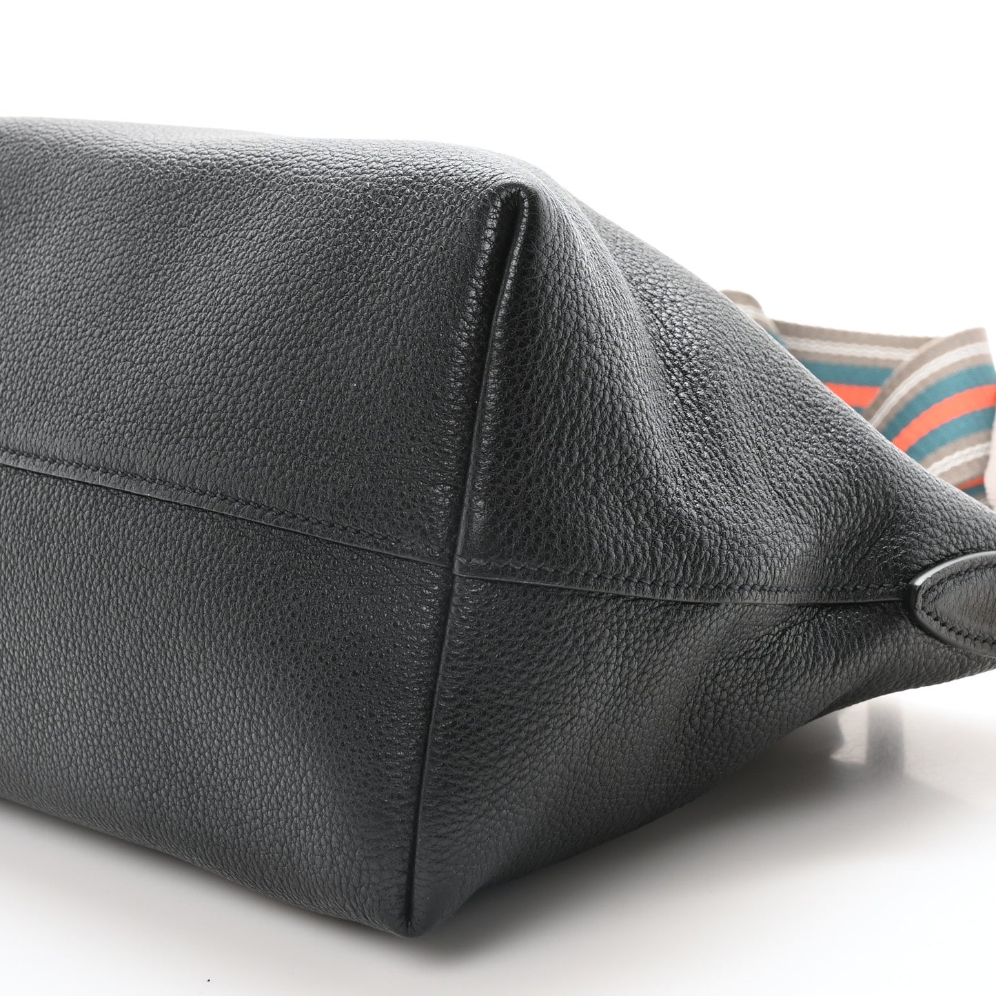 Vitello Daino Small Tote  Black