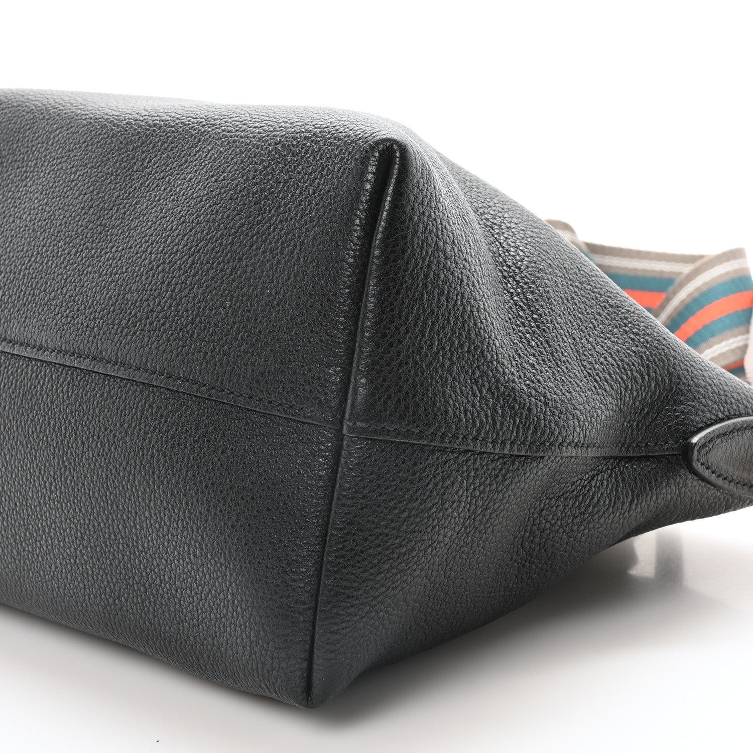 Prada Vitello Daino Small Tote  Black 10 of 10