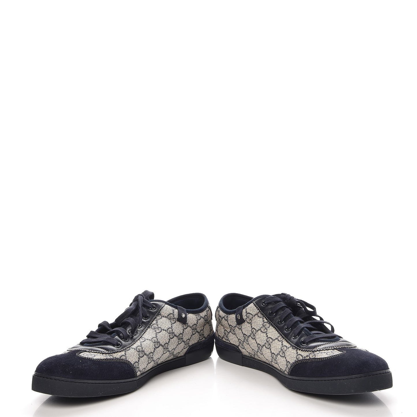 GG Plus Monogram Suede Mens Low Top Sneakers 12.5 Blue