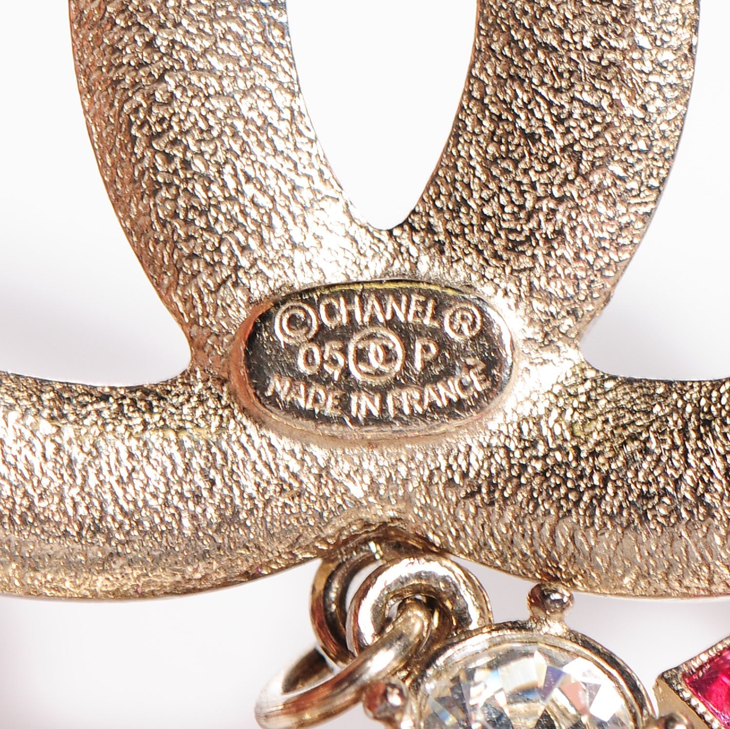 Chanel Crystal Baguette CC Belt Pink Gold 3 of 4