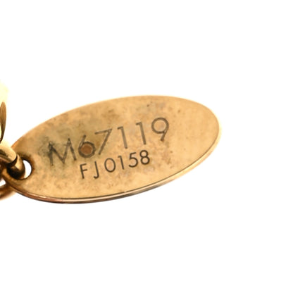 Louis Vuitton Metal Enamel Fleur De Monogram Bag Charm Dore 4 of 4