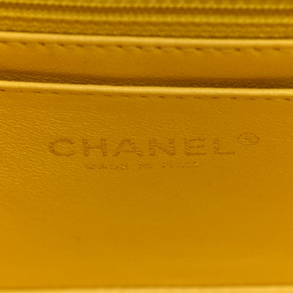 Chanel Lambskin Quilted Mini Rectangular Flap Yellow 6 of 10