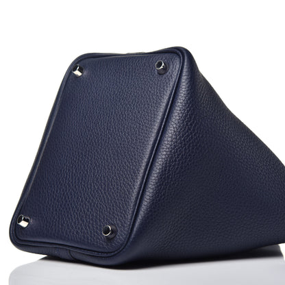 Hermes Taurillon Clemence Picotin Lock 18 PM Bleu Nuit 8 of 8