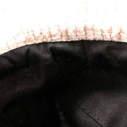 Chanel Cotton Tweed Newsboy Hat M Pink Ecru 10 of 10
