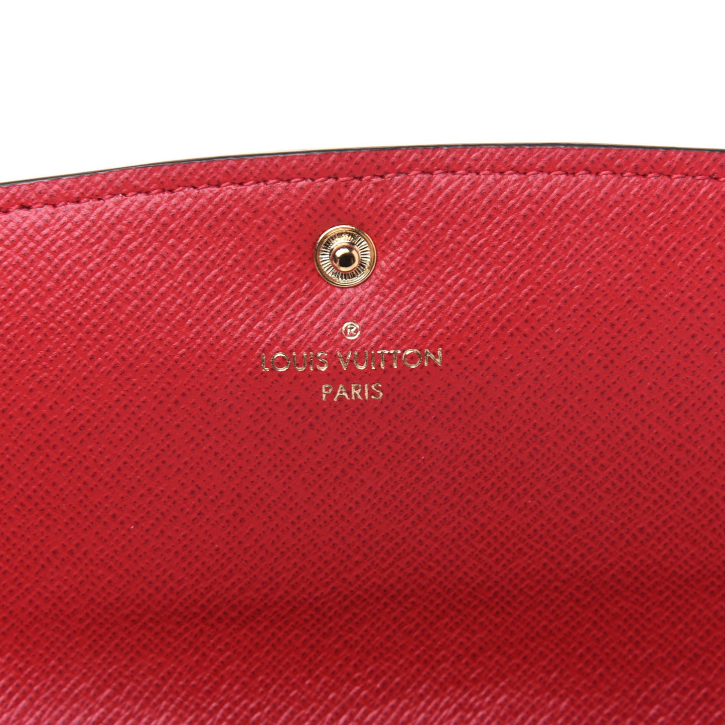 Damier Ebene Emilie Wallet Red