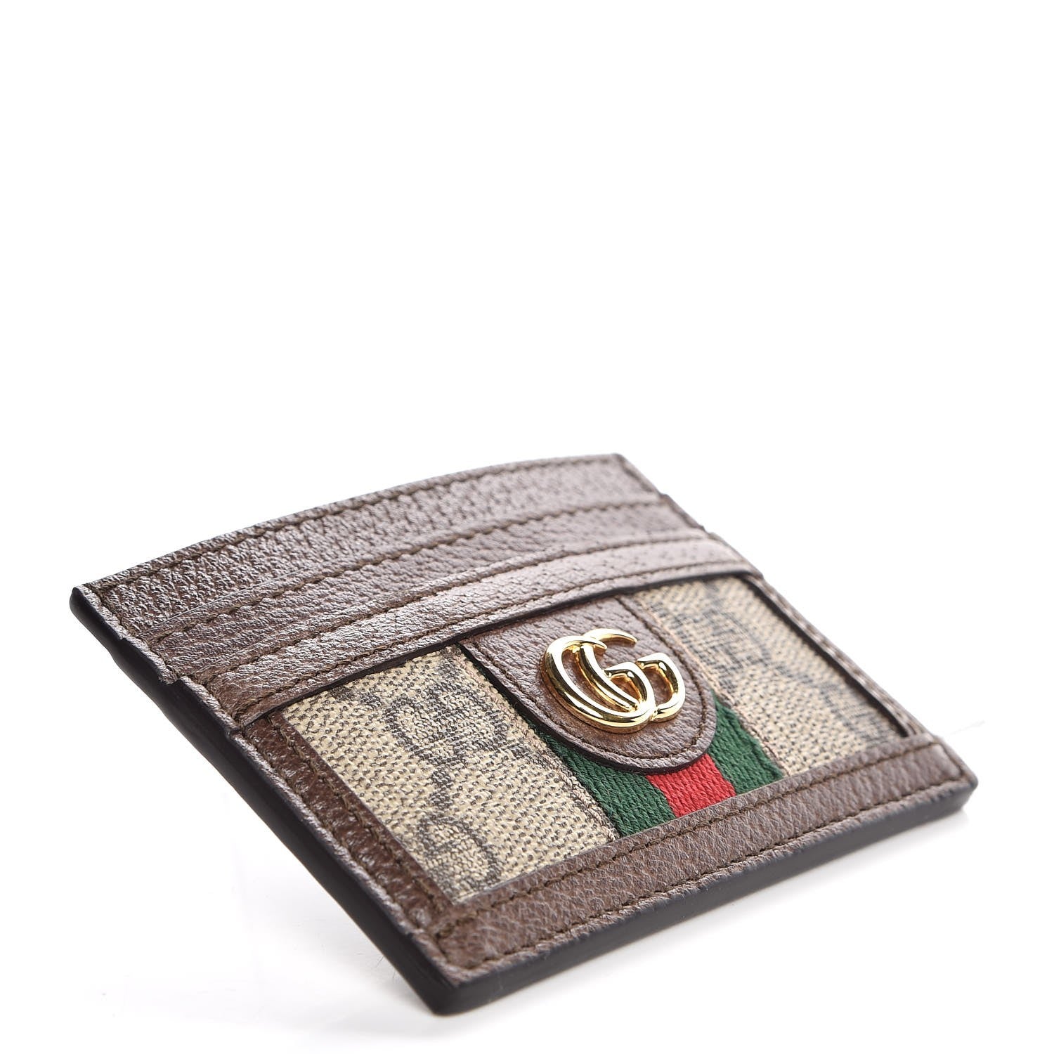 Gucci GG Supreme Monogram Ophidia Card Holder Brown 4 of 7