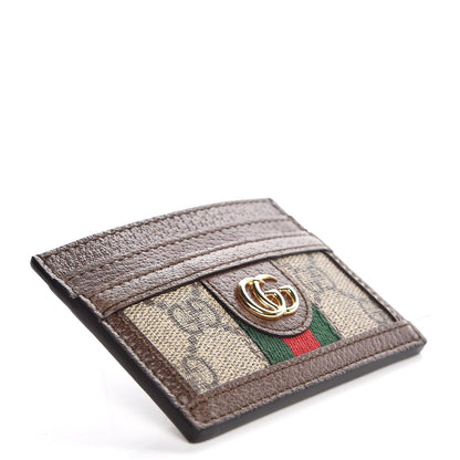 Gucci GG Supreme Monogram Ophidia Card Holder Brown 4 of 7