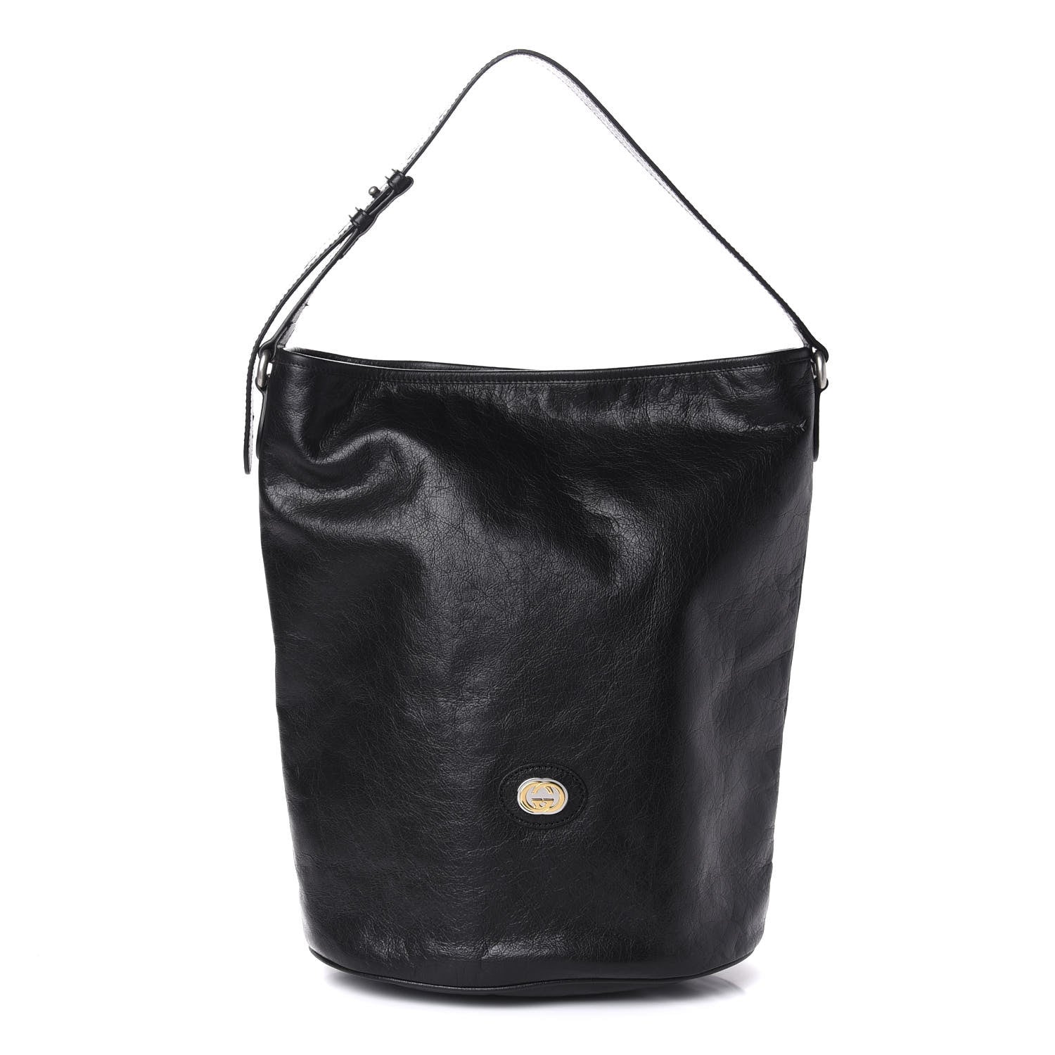 Gucci Fluffy Calfskin Morpheus Hobo Shoulder Bag Black 1 of 10