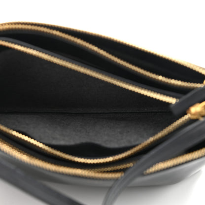 Celine Lambskin Large Trio Crossbody Bag Black 6 of 11