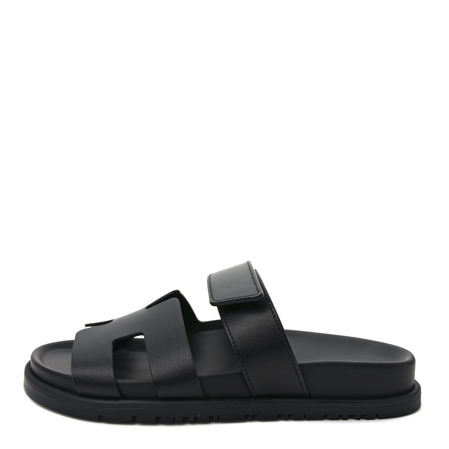 Calfskin Womens Chypre Sandals 36.5 Black