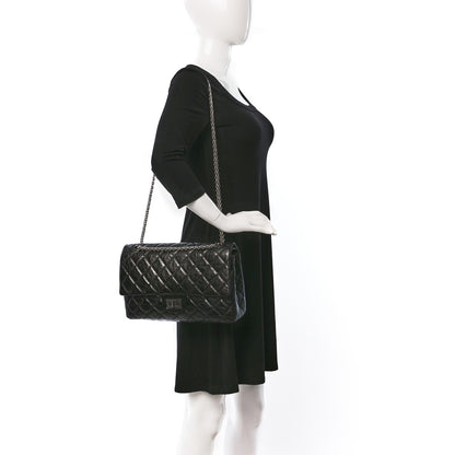 Chanel Metallic Aged Calfskin 2.55 Reissue 227 Flap Black 2 of 9