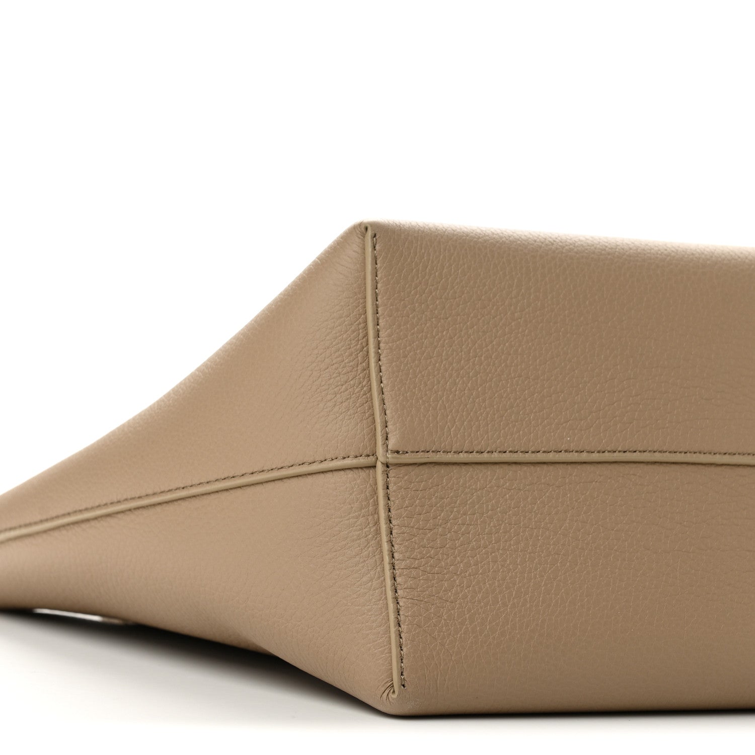 The Row Matte Grained Calfskin Medium Park Tote Dark Taupe 8 of 9