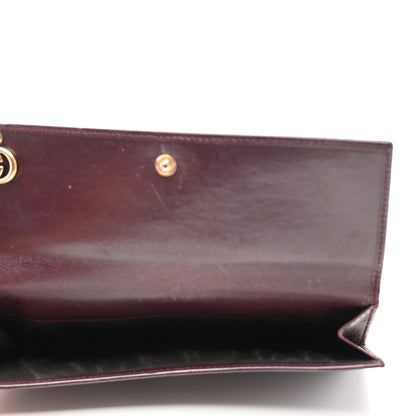 Gucci Imprime Monogram GG Pierce Continental Flap Wallet Bordeaux 6 of 10