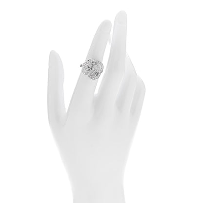 Chanel 18K White Gold Diamond Fil de Camelia Ring 51 5.75 2 of 7