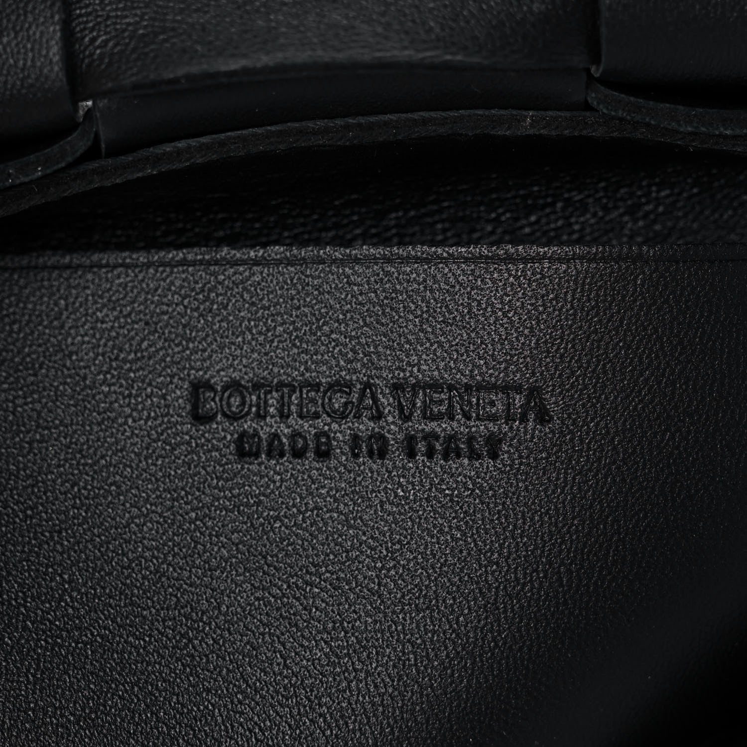 Bottega Veneta Lambskin Maxi Intrecciato Extra Mini Cassette Crossbody Bag Black 7 of 9